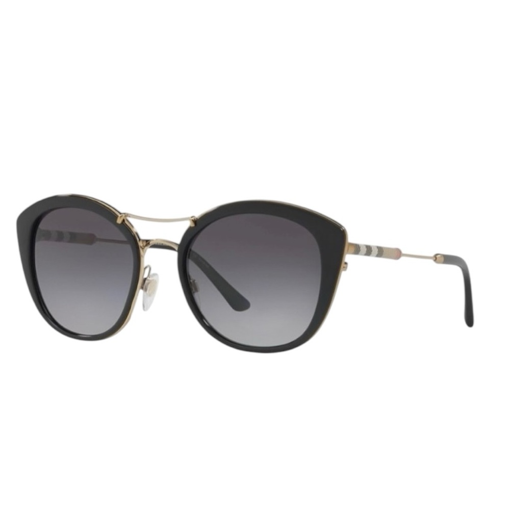 Burberry 4251 Cat-Eye Acetate Frame Gray Gradient Lens Sunglasses w/Case